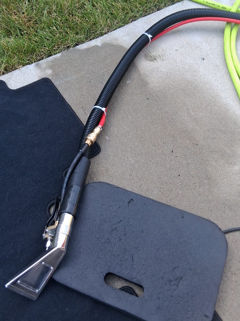 Hot-water extraction equipment used for interior deep cleans